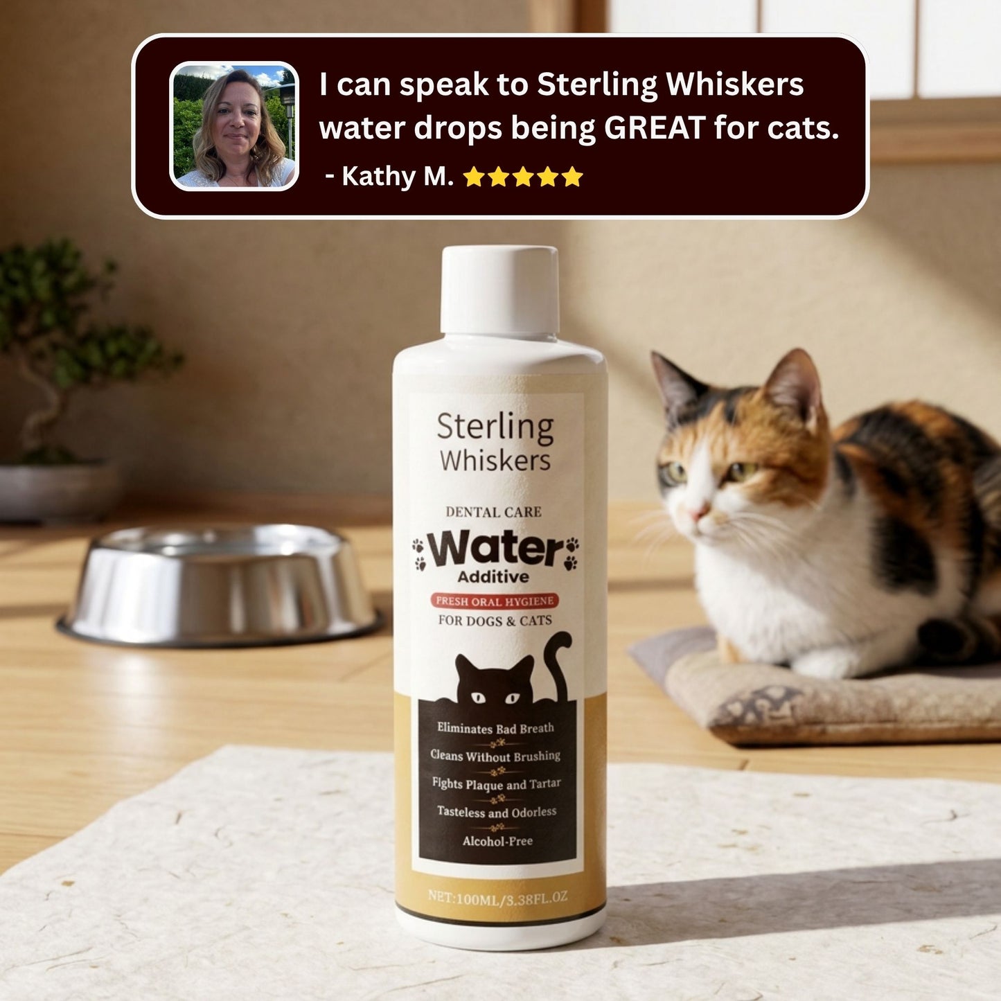 Sterling Whiskers™ Cat Dental Drops