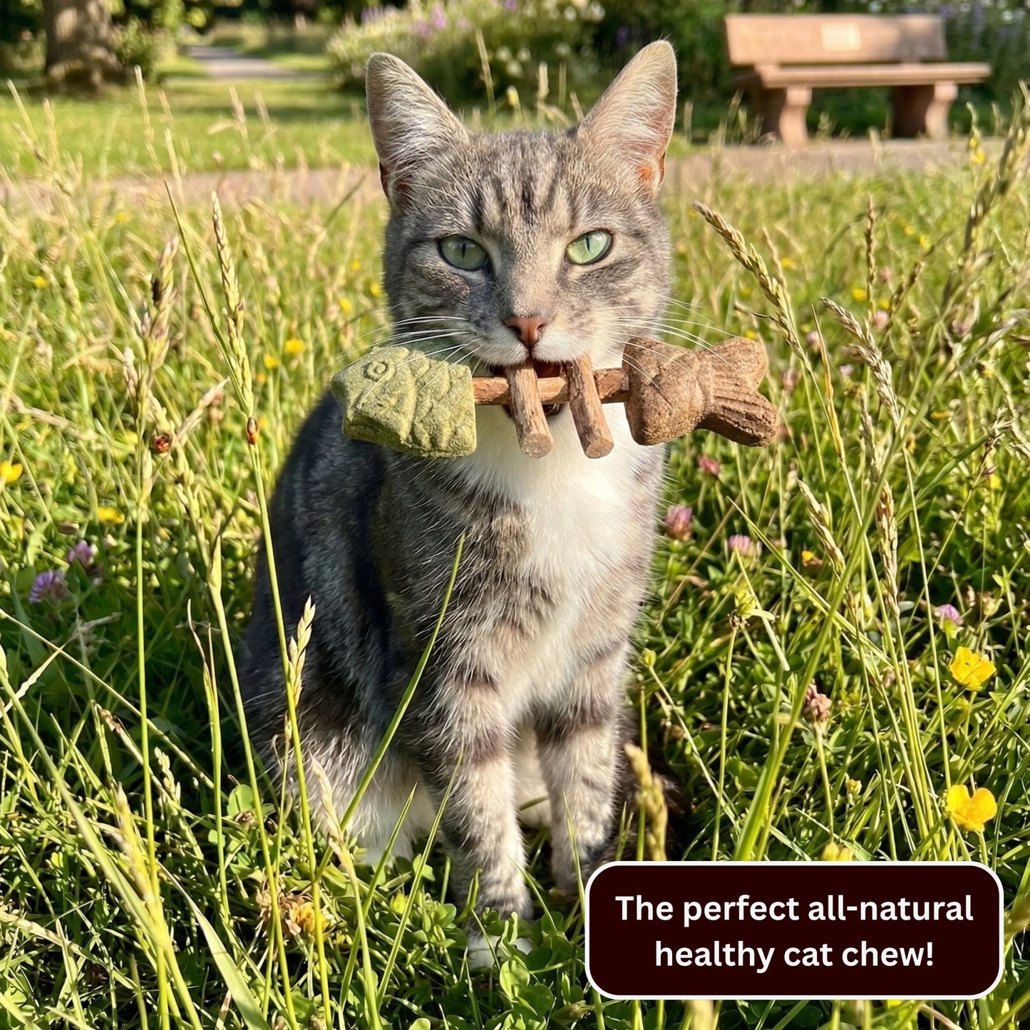 Sterling Whiskers™ Catnip & Silvervine Chew